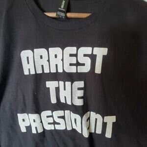 Arrest the President band t shirt  size large black